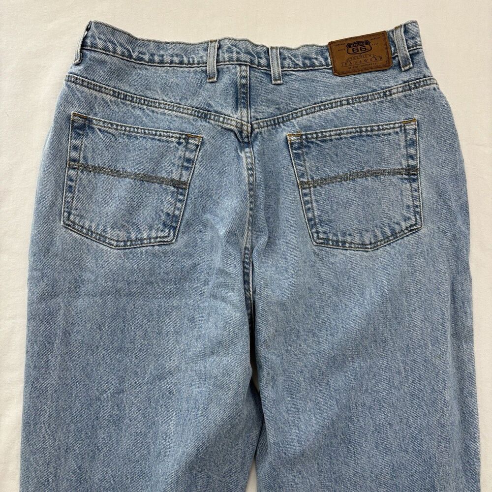 Vintage Route 66 Relaxed Fit Light Wash Mom Jeans Women's Size 18W High Rise - Picture 10 of 11